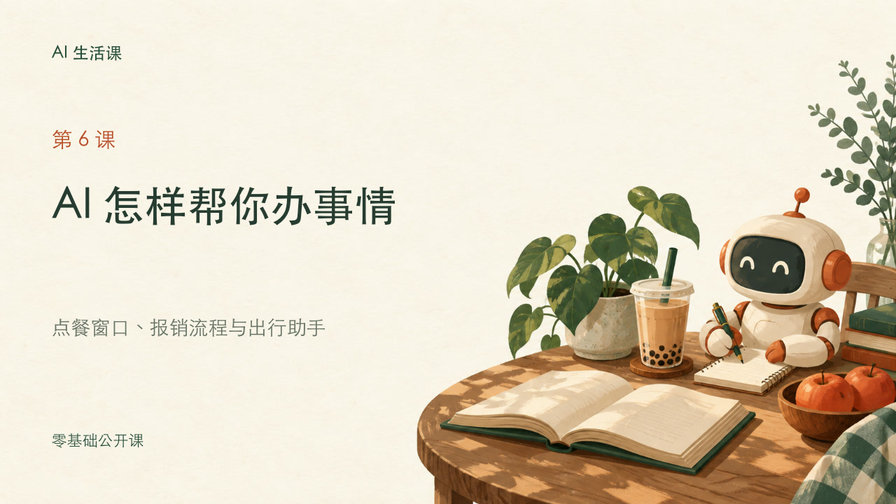 第6课 AI 怎样帮你办事情课程封面